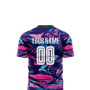 Camiseta de fútbol personalizada y uniformes deportivos para clubes, equipaciones de fútbol originales a precio económico para hombre, uniforme de fútbol sublimado de corte ajustado. - Product Image 5