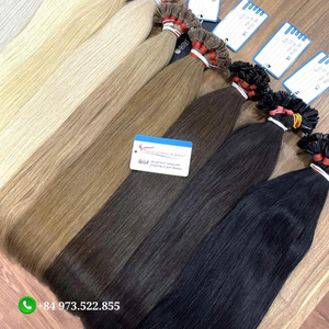 Prix usine blonde couleur droite pointe plate 100% extensions de cheveux vietnamiens meilleure qualité pas d'enchevêtrement pas de perte grand en Stock - Product Image 6