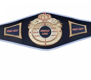 Cinturón de Campeonato de Boxeo y Lucha Libre Personalizado, Profesional, de Cuero y Metal, 2 cm de Grosor, Tamaño Personalizable - Product Image 2