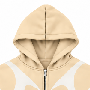 Sudadera con capucha y cremallera completa para hombre, estilo streetwear, con paneles de contraste personalizados, manga larga, informal, de forro polar, con bolsillos laterales. - Product Image 3