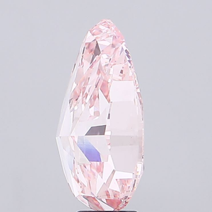 Excellente pierre de bijouterie synthétique polie, clarté VS1, certifiée IGI, 1 carat, taille poire, rose vif fantaisie, diamant cultivé en laboratoire, pierre libre - Product Image 2