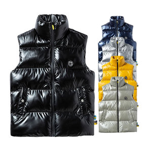Gilet matelassé unisexe d'hiver, coupe-vent, sans manches, col montant, fermeture éclair, chaud, matelassé, tailles M-8XL - Product Image 2