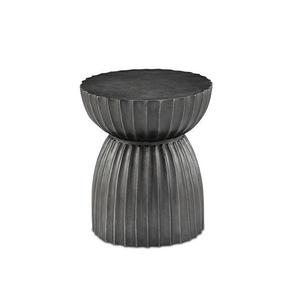 Mesa auxiliar decorativa de metal martillado con acabado de textura única para decoración de lujo en el hogar y la oficina - Product Image 1