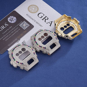 Arctic Sovereign DW6900 Custom Iced Out Metal <b>Case</b> Watch High Polish Stainless Steel Luxury Upgrade Set - Product Image 4