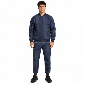 Ensemble survêtement homme personnalisé coupe-vent veste et pantalon en nylon, vente en gros OEM ODM, tenue de sport pour jogging, course et entraînement - Product Image 1