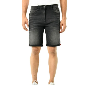 Expédition rapide Shorts en jean décontractés pour hommes, légers, grande taille, taille mi-haute, pour l'été - Product Image 6