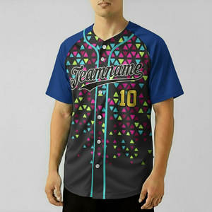 Maillot de baseball rayé respirant personnalisé avec nom et numéros, coupe ample, pour ensemble uniforme de cheerleader - Product Image 2