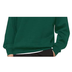 Suéter de Punto para Hombre, Color Verde Sólido, 100% Algodón Orgánico, Manga Larga, para Otoño, Anti-Pilling y Anti-Arrugas - Product Image 4