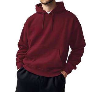 Sudadera con Capucha Vintage para Hombre, Estilo Urbano Premium, Tejido Transpirable, Corte Holgado, Fabricante OEM - Product Image 2