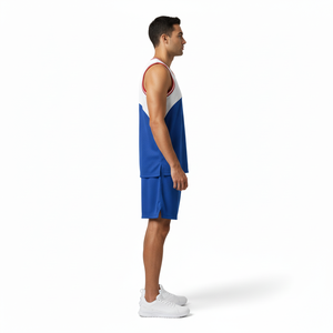 Vente en gros usine – Nouveau maillot d'entraînement respirant 100 % polyester pour homme, haute qualité, uniforme de basketball rétro rouge 2026 - Product Image 4