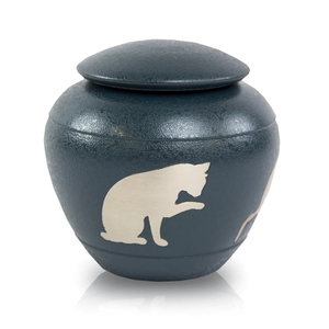 Export Quality Metal Pet Ashes Container Deep Red Brass Pet Cremation <b>Urn</b> Jar Keepsake Box for <b>Cat</b> Dog Funeral - Product Image 5