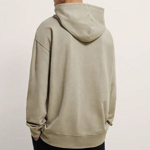 Sudadera de Hombre Personalizada 2025, 100% Algodón, Estilo Vintage, Invierno, Ecológica, Forro Polar, Teñido Liso, Alta Calidad, Gruesa, Estilo Urbano Francés, Talla Grande - Product Image 2