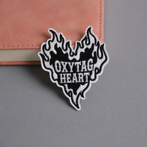 Parche Bordado Oxytag con Diseño de Llama de Corazón, Termoadhesivo, de Tela de Fieltro No Tejida, Decoración Personalizada al por Mayor, Los Mejores Parches con Estilo de Bordado - Product Image 3