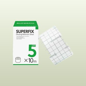 Fournitures hospitalières, pansement adhésif non tissé Superfix 5cm x 10m, ruban adhésif de fixation, pansement en gaze médicale - Product Image 1