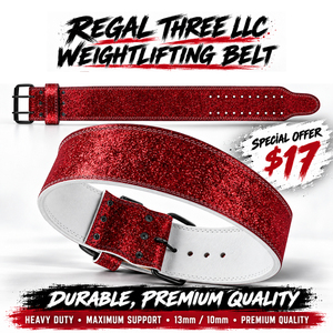 Weightlifting <b>Glitter</b> Prong Belts Premium Adjustable Lifting 13MM Belt Gym Workout <b>Trainer</b> <b>Glitter</b> Belts - Product Image 1