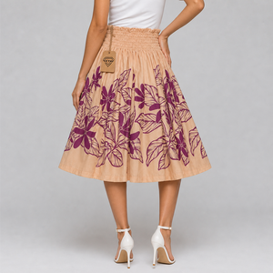 Jupe longue hawaïenne tropicale personnalisée pour femme, motif floral, pour vacances à l'île, décontractée, légère, fluide, prix abordable, OEM - Product Image 3