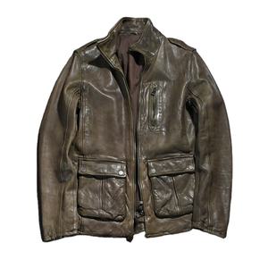 Chaqueta de cuero personalizada para hombre, chaqueta sólida de manga larga para Hombre | Chaqueta de cuero de la mejor calidad para hombre - Product Image 1