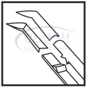 Pinzas de Capsulorrexis Anguladas de Titanio Utrata, Instrumento Oftálmico Microquirúrgico para Cataratas, Certificado CE ISO por Blush Surgical - Product Image 6