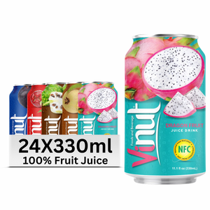 Fruit du dragon 330ml pour VINUT Boisson sans sucre Échantillon gratuit Marque privée Usine d'exportation du Vietnam Jus de fruits et légumes à boire - Product Image 4