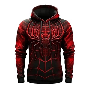 เสื้อสเวตเตอร์มีฮู้ดเด็กสไปเดอร์แมนแขนยาวผ้าฝ้ายผสมสวมใส่สบายๆ - Product Image 6