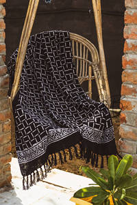 Handmade Cotton <b>Throw</b> Blanket Printed Pattern Lightweight & Breathable <b>for</b> Home Decor <b>Couch</b> Sofa Living Room Bed & Travel - Product Image 3