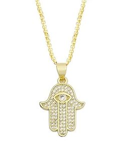Colgante de Moissanita Personalizado con Diseño de Hamsa, Amuleto Protector, Amuleto de Ojo, Colgante de Mano de Fátima, Colgante de Plata 925, Colgante de Buena Suerte para Regalos - Product Image 3