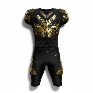 Uniforme de fútbol americano personalizado con nombre y números del equipo, ropa de fútbol al por mayor, ropa deportiva para jóvenes y adultos - Product Image 1