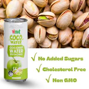 Purée de jus de coco sans sucre avec pistache 320ml – Vente en gros, marque privée, échantillon gratuit – Fabricant vietnamien - Product Image 2