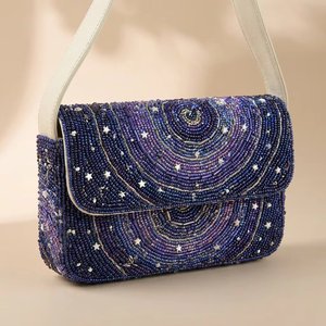 Sac à main de soirée bohème perlé sur mesure pour femme, sac à bandoulière de luxe en perles à sangle unique, sac à main de créateur en gros - Product Image 3