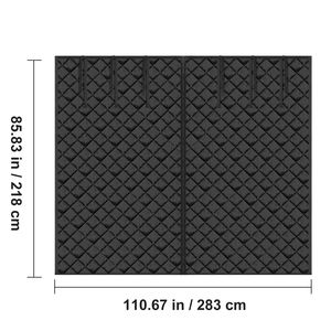 Kit Isolante per Porta del Garage Contemporaneo 2,8 x 2,2 m, Schermo Invernale per Casa e Officina, Design Moderno in Acciaio Inossidabile - Product Image 5