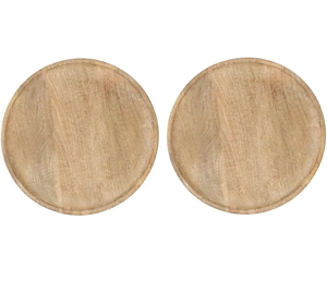 Assiette de présentation en bois, design moderne, couleur naturelle, écologique, prix imbattable - Product Image 3