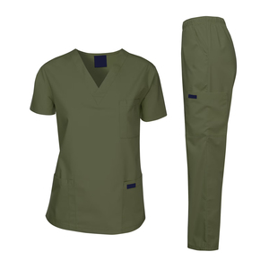 Conjunto de Uniformes Médicos de Alta Calidad para Hospital, Uniformes de Enfermería de Poliéster y Spandex para Mujer, Uniformes Médicos para Hombre - Product Image 1