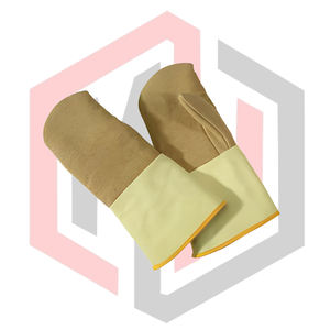 Gants en cuir anti-chaleur, protection des mains, sécurité, lutte contre l'incendie, soudage, anti-impact, poignet tricoté, 14 pouces, sans silicone - Product Image 4