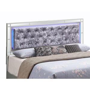 Letto Matrimoniale in Metallo Argento Champagne Glamour - Product Image 2