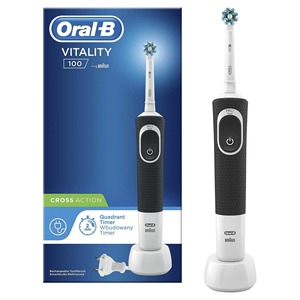 Offre spéciale <span class=keywords><strong>Brosse</strong></span> à dents électrique rechargeable <span class=keywords><strong>Oral</strong></span> <span class=keywords><strong>B</strong></span> <span class=keywords><strong>Vitality</strong></span> 100 Cross Action avec tête de <span class=keywords><strong>brosse</strong></span> ronde pour un nettoyage facile des dents - Product Image 4