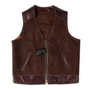 Chaleco de Motociclismo de Cuero Genuino de Alto Rendimiento, Chaleco de Seguridad Protector a Prueba de Viento para Hombre, Talla Grande, Personalizado - Product Image 4