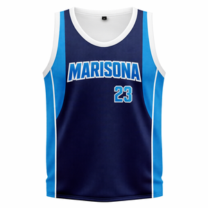 เสื้อบาสเก็ตบอลปักลายตามสั่ง ไซส์พลัส รับผลิตแบบ OEM แบรนด์ส่วนตัว ระบายอากาศ แห้งเร็ว ชุดทีม สำหรับโรงเรียน ทีม และลีก - Product Image 6