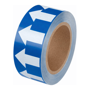 Ruban de marquage de tuyaux flexible Brady avec flèches pour l'identification des tuyaux intérieurs/extérieurs - Product Image 1