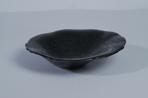 Plato de Porcelana con Borde Floral y Diseño de Vieiras Negras, para Servir la Cena, Ideal para Restaurantes, Cafeterías y Hogares - Product Image 5