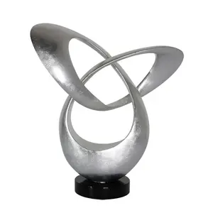 Luxus Schreibtisch moderne Kunst abstrakte Skulptur Home Decor Edelstahl abstrakte Kunst Skulptur für Garten Ornamente