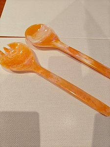 Resin <b>Salad</b> Server Set for Kitchen <b>Salad</b> <b>Tools</b> Custom Colors Standard Size Customizable Logo Microwave Oven Safe Dishwasher Safe - Product Image 2
