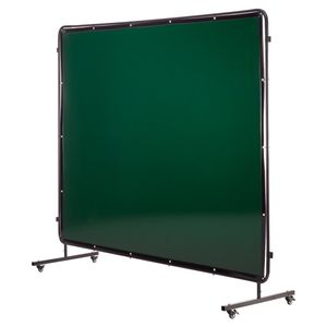 Schermo di Protezione per Saldatura a 3 Pannelli 6 X 8 FT in Vinile Ignifugo con 12 Ruote per Sicurezza - Product Image 1
