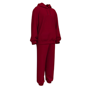 Sweatpants Hoodie Set French <b>Terry</b> Breathable 100% Cotton Tracksuit Two-Piece Matching Casual Streetwear <b>Bulk</b> Wholesale OEM - Product Image 2