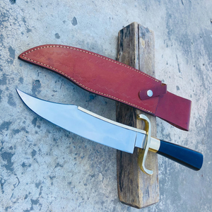 Couteaux Bowie à lame pleine longueur avec lame polie et construction de poignée robuste pour les aventures de camping en plein air et l'équipement de randonnée - Product Image 5