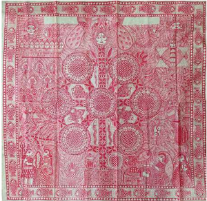 Pintura Decorativa Hecha a Mano en 3D de Metal, Estilo Madhubani de Bihar, Arte Folclórico Tradicional Indio, Industrias Jharkhand Ojistha, Decoración para el Hogar - Product Image 3
