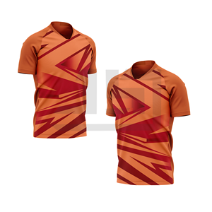 Maillot de football JAMEZ SPORTS haute performance 100% coton respirant à séchage rapide antibactérien col en V unisexe pour sports d'équipe en plein air - Product Image 3