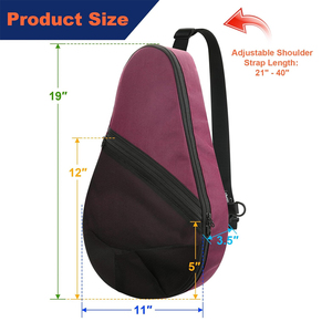 Bolsas de pádel personalizadas al por mayor con diseño y color a medida para adultos, paquetes de bolsas de tenis de color sólido a precio económico. - Product Image 5