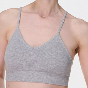 Débardeurs courts pour femmes, sans manches, dos nageur, en coton, pour le sport - Product Image 6