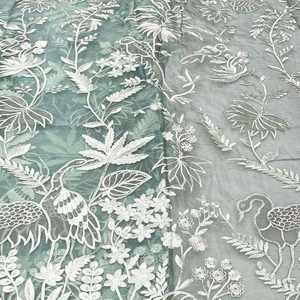 Tissu en Chiffon Brodé Malty Dobby 100% Polyester Respirant Écologique pour Mariage, Couleurs Personnalisées, Fournisseur Textile Export - Product Image 3