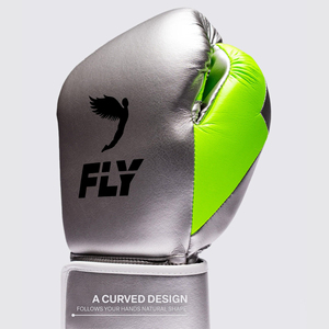Gants de combat Pro Fighting Fly Sparring Superloop X Vert Argenté avec sangle de protection pour le poignet, gants de boxe, gants d'entraînement Muay Thai, gants de gym - Product Image 4